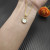 David Yurman 17.8mm Gold Round Mother-of-Pearl Diamond Necklace