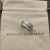 David Yurman Silver Pav&Atilde;&copy; Diamond Interlocking Ring