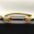 David Yurman 7mm Gold-Tone Cable Cuff Bracelet Champagne Diamonds