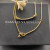David Yurman Gold Bezel Smile Necklace, 2mm Chain, 45+5cm Adjustable Length