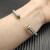 David Yurman 4mm Sterling Silver Yellow Diamond Bangle Bracelet