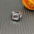 David Yurman Silver 14mm Square Pav&Atilde;&copy; White Diamond Ring