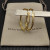 David Yurman Gold 42mm Infinity Hoop Earrings