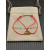 David Yurman Red Double Ring Gold Nylon Cord Bracelet