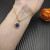 David Yurman 17.8mm Gold Round Lapis Lazuli Diamond Necklace