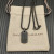 David Yurman Black and Gold Pav&Atilde;&copy; Black Diamond Logo Necklace