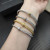 David Yurman 4mm Gold Single Bead Pav&Atilde;&copy; Bracelet