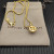 David Yurman 11mm Gold Round Pearl Pendant Necklace