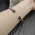 David Yurman 6mm Gold and Silver Malachite Cable Cuff Bracelet