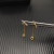 David Yurman Gold Pav&Atilde;&copy; 38.2mm Petite Chain Link Earrings