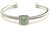 David Yurman 4mm Square Pav&Atilde;&copy; Cable Bracelet with Green Diamonds