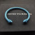 David Yurman 5mm Light Blue Colorful Enamel Cuff Bracelet, Fits Wrist Size 16cm - 20cm