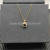 David Yurman Gold Square Black Diamond Pendant Necklace, 1.5mm Chain, Length 45cm + 5cm