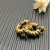 David Yurman 20.5x20mm Gold Cable Spiral Hoop Earrings
