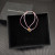 David Yurman Pink Double Ring Nylon Cord Bracelet
