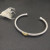 David Yurman 4mm Cable Cuff Bracelet with Single X Station Accent