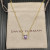 David Yurman Gold 8mm Four-Prong Purple Diamond Necklace
