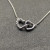 David Yurman Silver Double Heart Clasp Necklace, 1.5mm Chain, 45+5cm Adjustable Length
