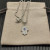 David Yurman White Gold-Tone Minions Blue Diamond Necklace