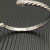David Yurman 6.2mm Sterling Silver Engraved Cable Bangle Bracelet