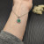 David Yurman Sterling Silver 17.8mm Round Pav&Atilde;&copy; Malachite Necklace
