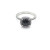 David Yurman Four-Prong Square Black Diamond Ring