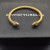 David Yurman 5mm Gold Colorful Enamel Cuff Bracelet, Fits Wrist Size 16cm - 20cm