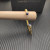 David Yurman 6mm Gold Lapis Lazuli Cable Cuff Bracelet