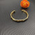 David Yurman 8mm Gold Pav&Atilde;&copy; Blue Diamond Renaissance Band Bracelet