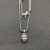 David Yurman Rose Gold Purple Diamond Gumball Necklace, 2mm Chain, 45+5cm Adjustable Length