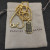 David Yurman Gold Tone Pav&Atilde;&copy; Black Diamond Tag Necklace