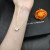 David Yurman Gold 8mm Four-Prong White Diamond Necklace