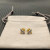 David Yurman Gold X Pav&Atilde;&copy; Diamond Stud Earrings