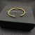 David Yurman 4mm Gold Round End Pav&Atilde;&copy; Diamond Bracelet