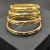 David Yurman 8mm Gold Pav&Atilde;&copy; Green Diamond Renaissance Band Bracelet