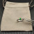 David Yurman Gold and Silver 2.8mm Petite Cable Green Chalcedony Ring