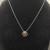 David Yurman 7mm Cable Twist Square Champagne Diamond Pendant Necklace, 1.5mm Chain, Length 45cm + 5cm