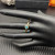 David Yurman Gold 2.8mm Petite Cable Blue Pav&Atilde;&copy; Diamond Ring