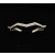 David Yurman Silver 5mm Single Row Diamond Cuff Bracelet