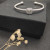 David Yurman 4mm Square Pav&Atilde;&copy; Cable Bracelet with White Diamonds