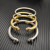 David Yurman 5mm Sterling Silver Oval Pav&Atilde;&copy; Cable Cuff Bracelet