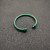 David Yurman 5mm Green Colorful Enamel Cuff Bracelet, Fits Wrist Size 16cm - 20cm