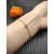 David Yurman 4mm Gold Single Stone Purple Diamond Bracelet