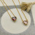 David Yurman 8mm Morganite Heart Diamond Pendant Necklace