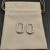 David Yurman Sterling Silver 24.3&Atilde;15.9mm Smooth Hoop Earrings