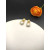 David Yurman Gold White Agate Square Cable Drop Earrings