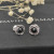 David Yurman 7mm Cable Square Black Diamond Stud Earrings