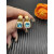 David Yurman Gold Blue Pav&Atilde;&copy; Square Cable Drop Earrings