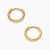 David Yurman Gold 11mm Cable Mini Hoop Earrings