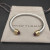 David Yurman 5mm Gold-End Red Diamond Cable Cuff Bracelet